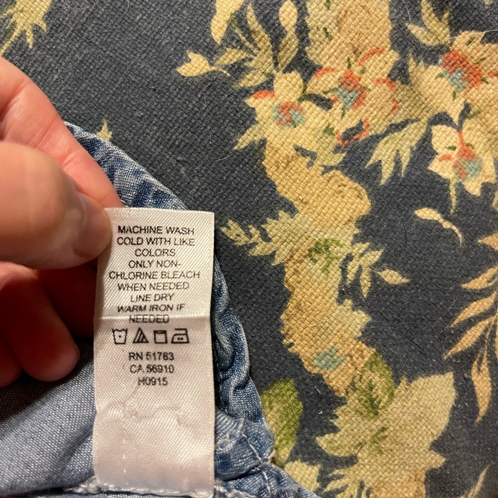 Maurice's Embroidered Chambray Super Soft Dress Size Large - Picture 10 of 10